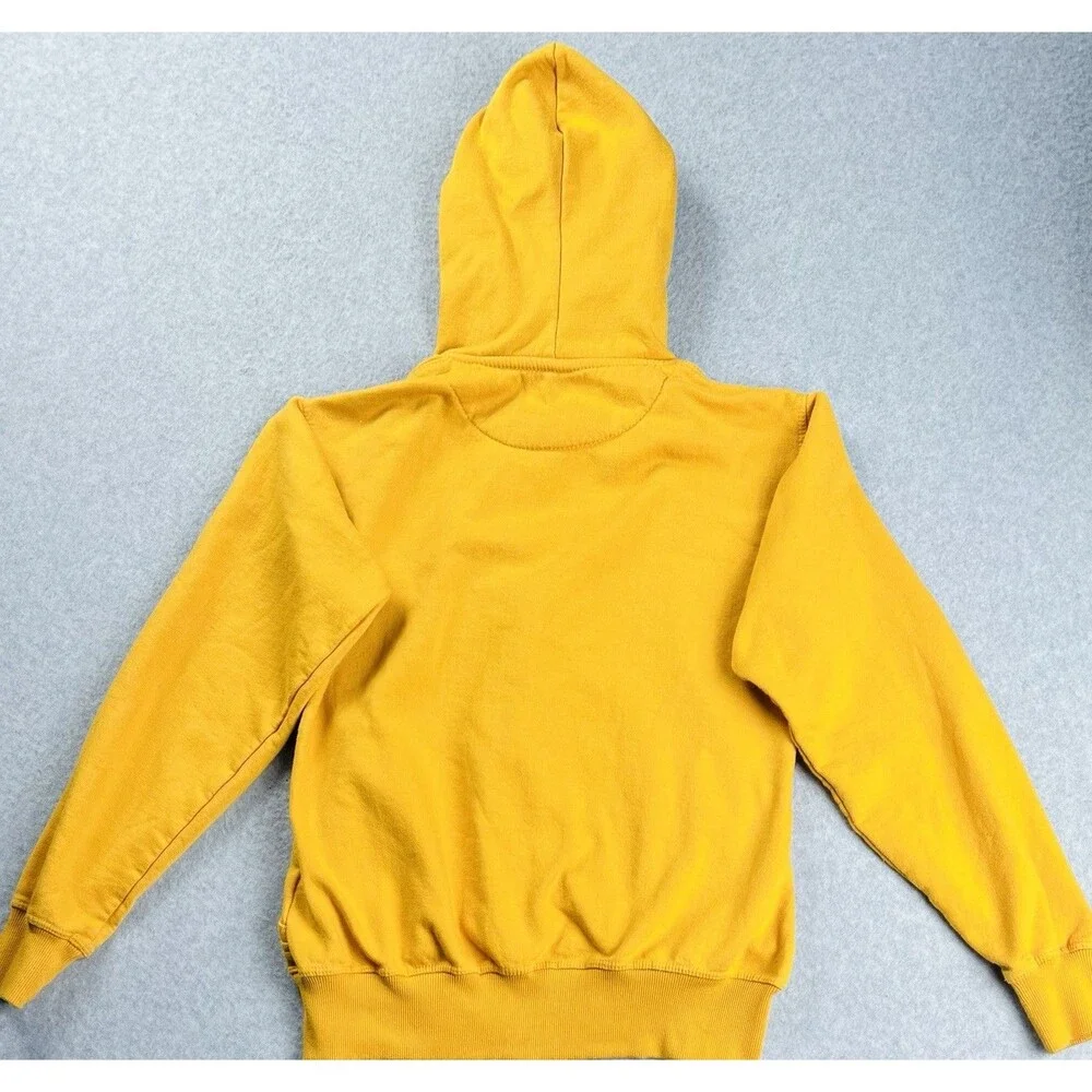 Originals by Alan Jones Boys S Mustard Yellow Full Zip Fleece Hoodie Skater